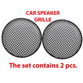 AERZETIX - C66078 Set of 2 Protective Nets for Speakers/Subwoofer Housing - Diameter 308 mm - Colour Black - Music Car Sound Speaker
