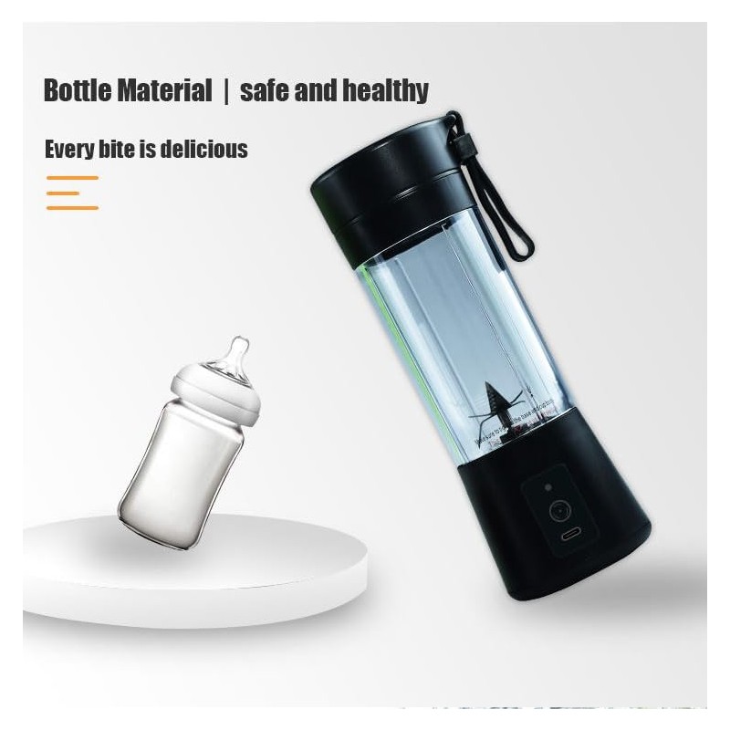 Personal Blender for Shakes and Smoothies with 6 Blades, 14OZ