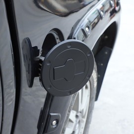 For Toyota Tundra 2007-2021 Car Fuel Tank Cover Trim Oil Gas Cap Exterior Decoration Sticker Accessories (Matte Black)