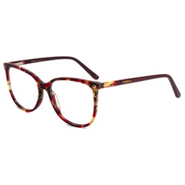 Retro Women's Glasses Oversized Fashion Classic Large Clear Lens Glasses Vintage Fake Glasses Glasses Frame, red