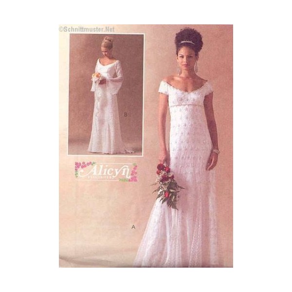 MCCALLS PATTERN M4714 MISSES?MISS PETITE LINED BRIDAL GOWNS SIZE CCD 10-16