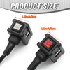Zreneyfex 2 Pcs Engine Start Termination Switch, 7/8 inch Handlebar