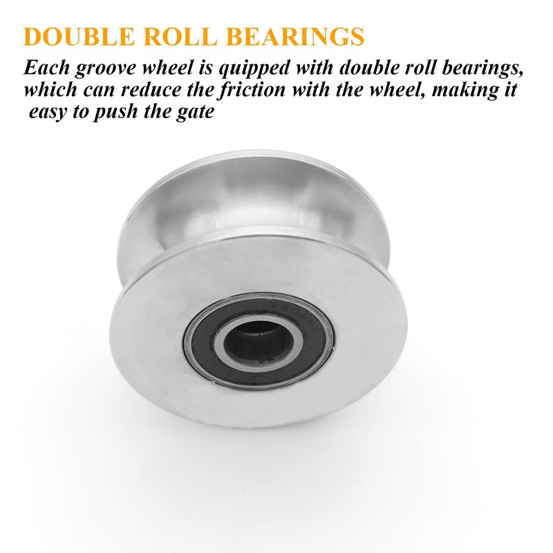 3in U Groove Wheel Stainless Steel Rolling Gate Wheels Slide