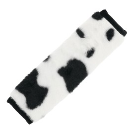 Hihaha Soft Faux Fur Car Seat Belt Cover/Backpack Shoulder Pad Multifunctional Seat Belt Pad Cover for Truck Car SUV/Comfort Breathable Faux Leather 6.5x23cm / 1pcs Black White