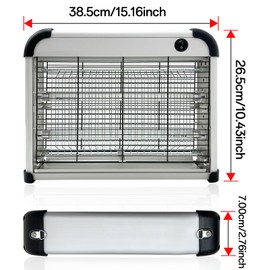 LED Bug Zapper Indoor, 2 Lamps Enhance Insect Attraction, 1800V High-Voltage, Electric Mosquito Zapper, Fruit Fly Mosquito Moth Gnat Trap, Killer, Zapper Flying Insects Zapper Indoor Outdoor 220V/50HZ