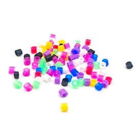 Misemiko Dental Instrument Code Rings (500 Pack) C Medical Grade Silicone, 4x6x5mm C Autoclavable Silicone 135C/275F, Dental Color-Coding Bands for Dental & Medical Tools (Mixed)