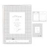 Kamio Japan 202642 PALE GRAY Contact Notebook, A5 with Cover,
