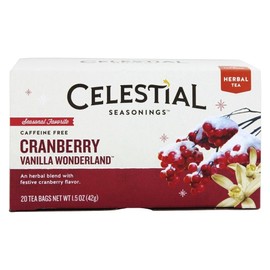 Celestial Seasonings Tea, Cranberry Vanilla Wonderland, 20 Count