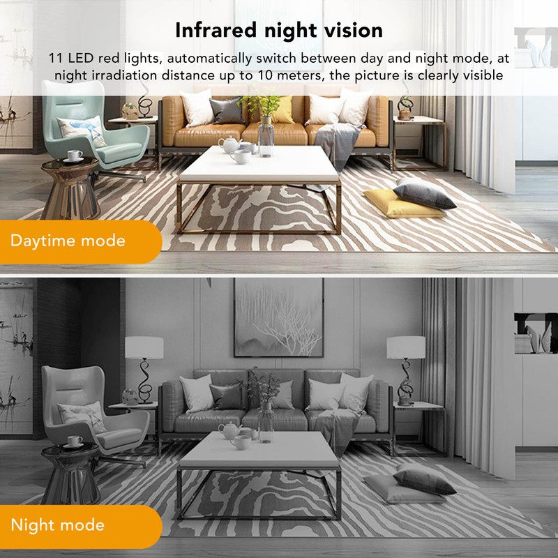 Security Home Camera 1080P HD WiFi Night Vision 2 Way