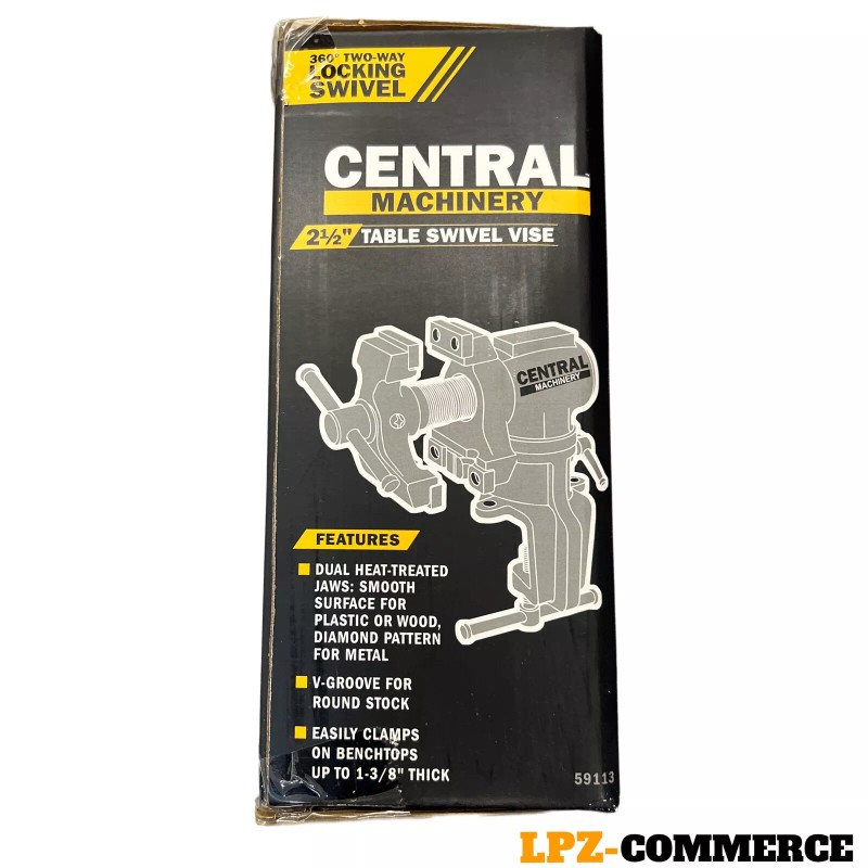 Central Machinery 2 1/2" Table Top Swivel Vise Clamp On
