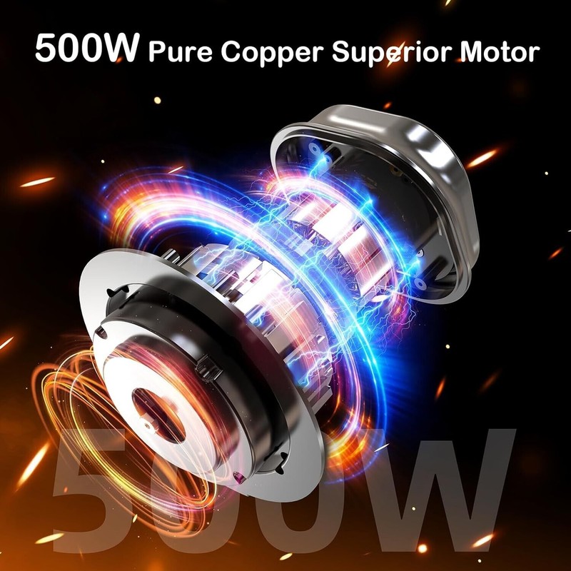 KOIOS 500W Powerful Electric Food Processor Kitchen Food Chopper Blender