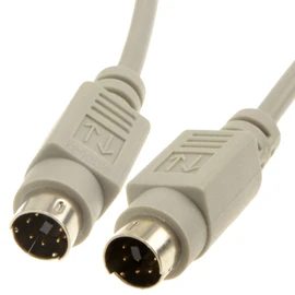 kenable PS2 Switchbox Cable 6 pin Mini Din Male Plug to Plug 10m [10 metres]