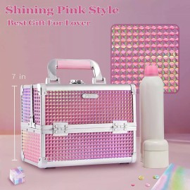 GraceBeauty Estuche De Maquillaje Profesional Caja De Cosmeticos Organizador Plegable Regalo