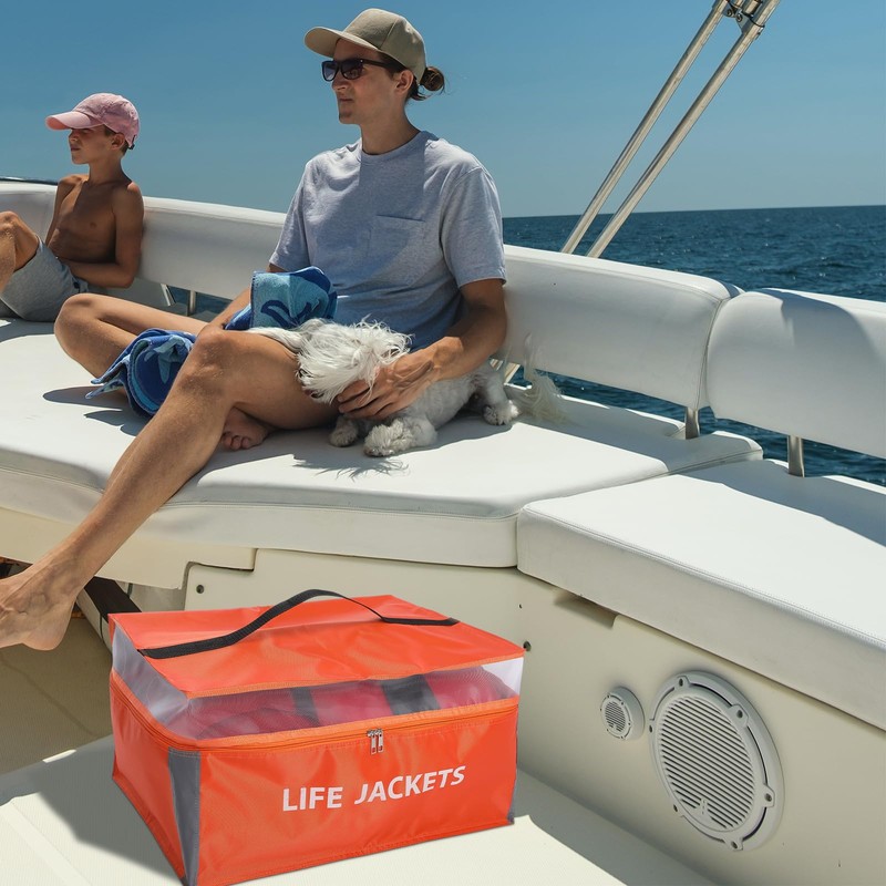 Dansydaisy 2 Pcs Life Jacket Storage Bag Heavy Duty 6