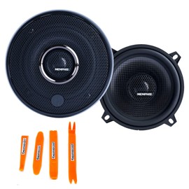 Memphis Audio 15-MCX5 5.25" Coaxial Speakers with in-line Crossover - Pair + Creative Pry Tool Kit