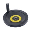 Revolving Handle Hand Wheel 18x200mm Backside Corrugated Hand Crank Handwheel