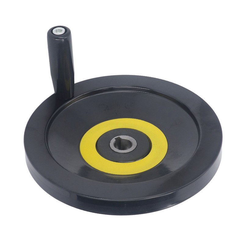 Revolving Handle Hand Wheel 18x200mm Backside Corrugated Hand Crank Handwheel