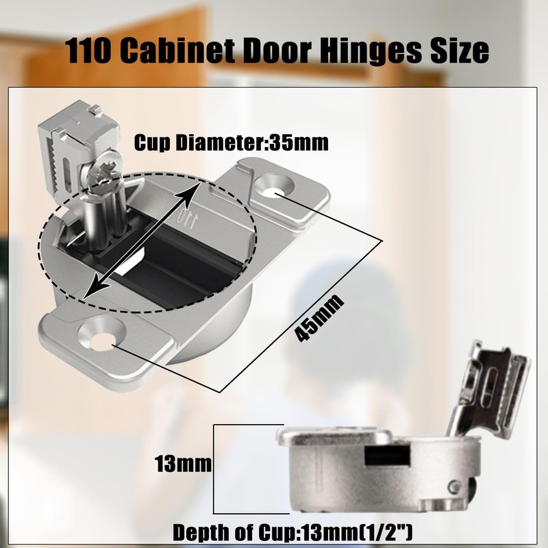 Replacement for Blum 110 Degree Screw-in Compact 33 Hinge,Cabinet Door