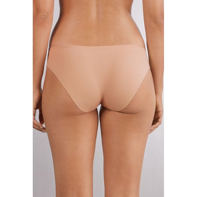 Intimissimi Woman's Seamless Cotton Panties in Natural, Size M