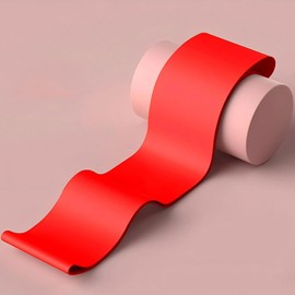 Strength Resistance Belt Hip Lifting Leg Slimming Pulling Belt Fitness Slimming Suitable for Male and Female Family Fitness 40lbs - Red