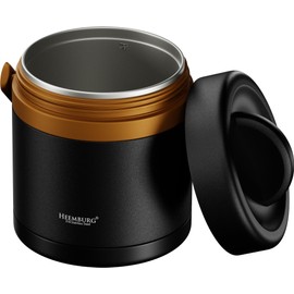 HEEMBURG 1.3L Stainless Steel Thermal Container | Insulated Container for Hot Foods, Meals and Soups | Ideal for Office and Outdoor Activities | Food Container / Heat Container