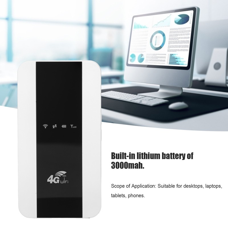 Mobile Hotspot Support 4G SIM Card Portable Long Battery Life