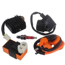 HKOO High Performance Racing 6 Pin AC CDI Ignition Coil Voltage Regulator Rectifier Solenoid Relay for GY6 50cc 125cc 150cc ATV Quad Go Kart Moped