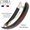 Camila Paris French Hair Barrettes Clips for Girls, Tortoise Shell,
