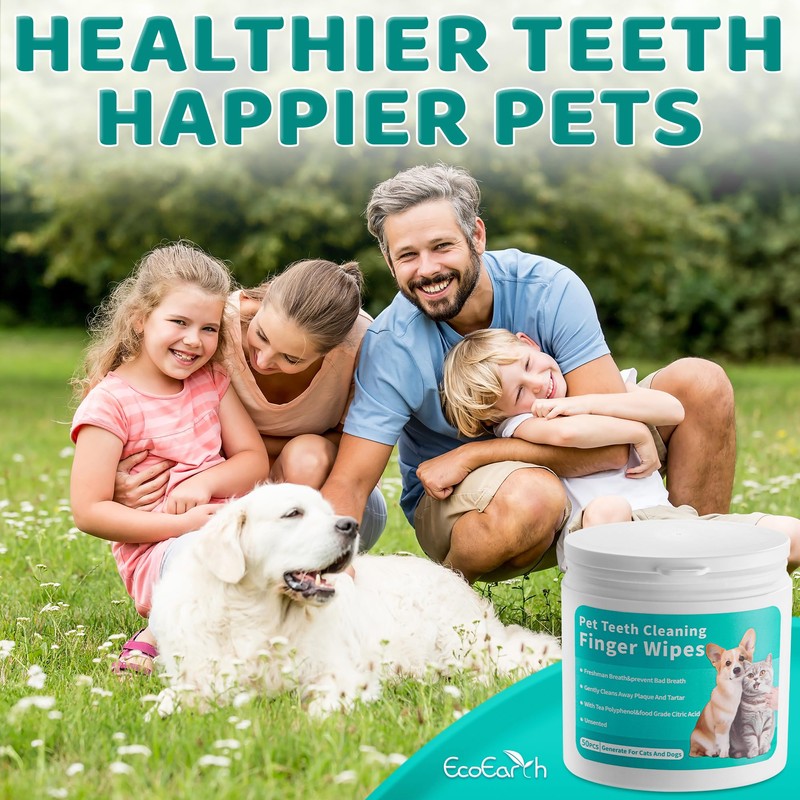 EcoEarth 100 Stück Augentücher + 50 Stück Zahntücher