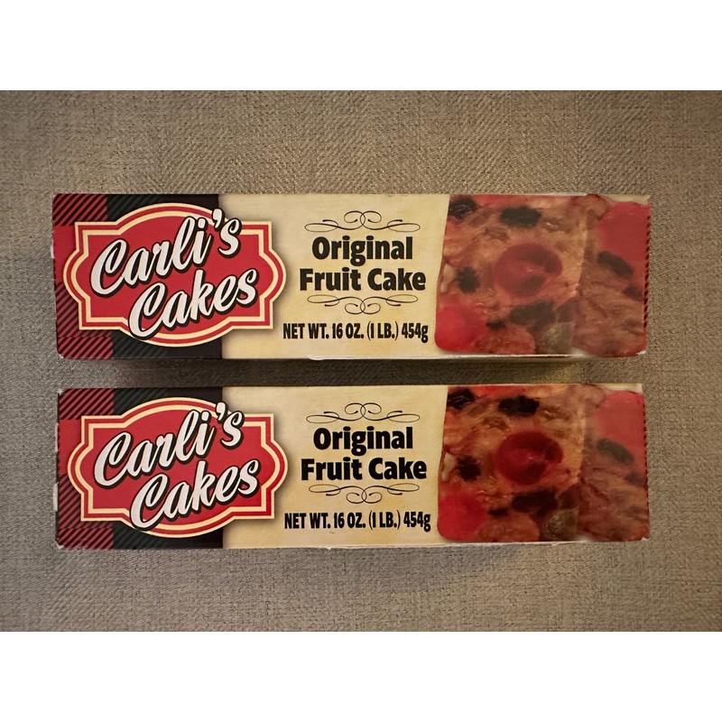 Carli's Cakes 2 pack Original Fruitcake - Made From The