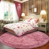 Awaytail Round Fluffy Rug 4FT Blush - Super Soft Circle