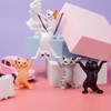 5 Pcs Dancing Cat Pen Holder Desk Pen Holder with
