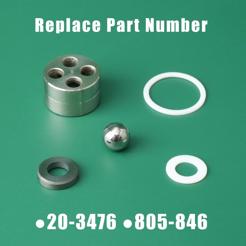 YUXIVCNE 20-3476 Inlet Valve Seal Repair Kit Compatible With Titan