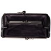 Indenya 340 Parent-child Coin Purse, Black Deerskin x Red Lacquer