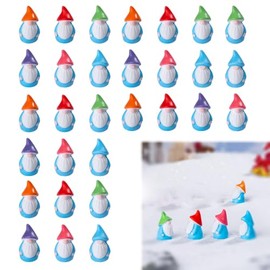 RARDSAY 30 Pcs Mini Gnome Figurines Miniature Gnome Figurines Resin Miniature Gnomes Statues Table Centerpiece for Fairy Garden Shelf Table Home Plant Pots Decor