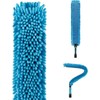 Microfiber Flexible Ceiling Fan Duster with Washable Chenille Dusting Cloth,