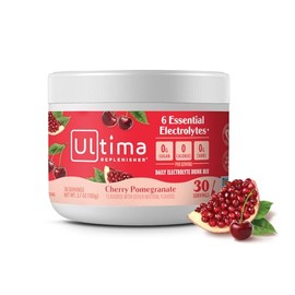 Ultima Replenisher Electrolyte Powder, Cherry Pomegranate, 30 Serving Canister - Sugar Free, 0 Calories, 0 Carbs - Gluten-Free, Keto, Non-GMO with... 