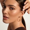 MIA Jewelry Thin Hoop Earrings - Large Huggie Hypoallergenic Earrings