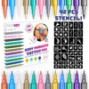 12 Metallic Temporary Tattoo Markers for Skin – Create Temporary