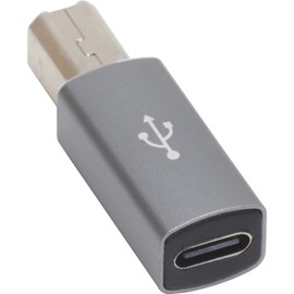 Audio Fan USB B Type Adapter USB C to USB B Type (USB-C Female to USB-B Male)