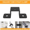 VANROUG 8 Pcs Square Pipe Clamp Square Tube Bracket U