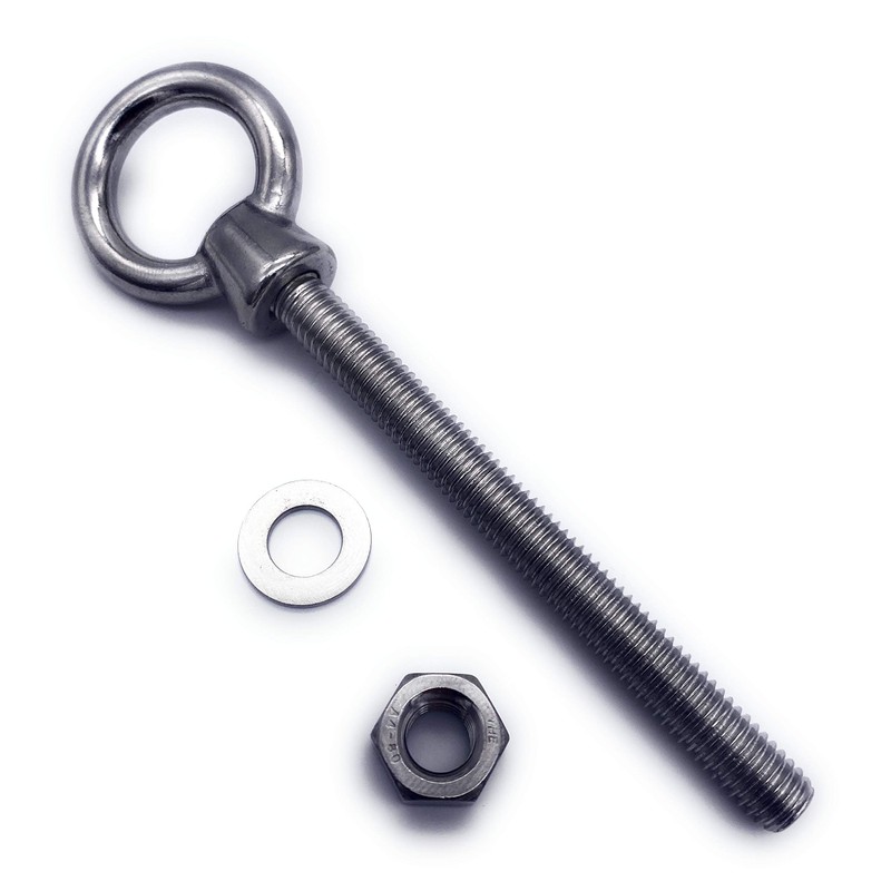 Pack of 2 Eye Bolts M6 x 60 mm Eye
