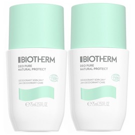 Biotherm Deo Pure Natural Protect Déodorant Soin 24H Bio Roll-On Lot de 2 x 75 ml