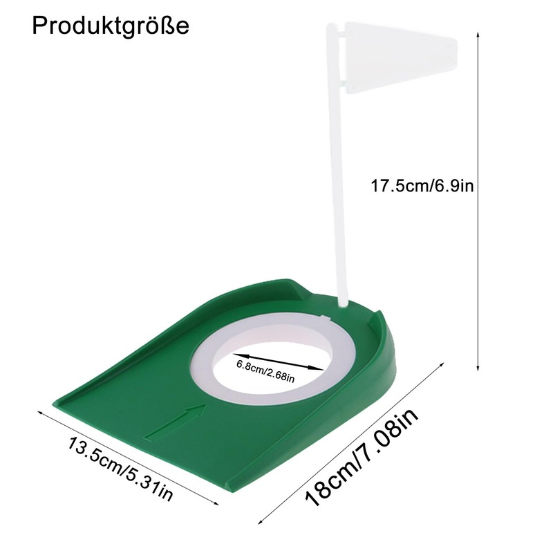 2 Pieces Golf Practice Putter Pad, Plastic Golf Indoor Outdoor