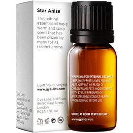 Gya Labs Star Anise Essential Oil for Skin - Star Anise Essential Oil Diffuser - Anise Oil Essential Oil for Hair Candle Making DIY & Aromatherapy - Sweet Spicy Scent - (. Fl Oz)
