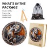Wooden Puzzles for Adults, Wood Jigsaw Puzzle, Wooden Cave Dragon