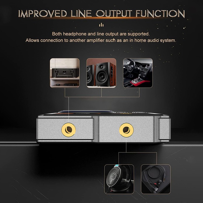 16GB HiFi MP3 Player with Bluetooth, 2.4 Inch Lossless DSD