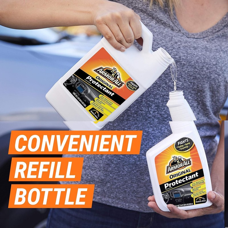 Armor All Car Protectant Refill, Car Interior Cleaner with UV