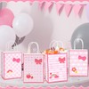 HIYZI 24 PCS Pink Kitty Themed Party Paper Bag Set