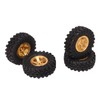 1 Inch RC Tires Brass Wheel Hub Rubber RC Car